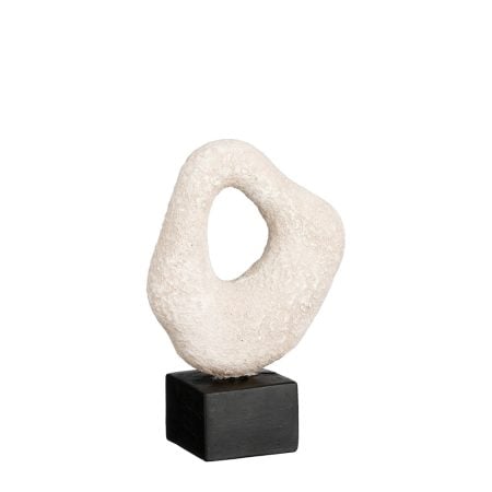 Sculpture abstraite sable en ciment, 8 x 6''