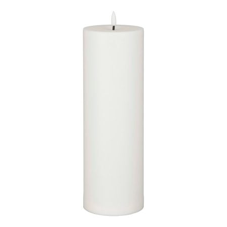 Battery-operated flameless outdoor LED candle, 12 x 4''
