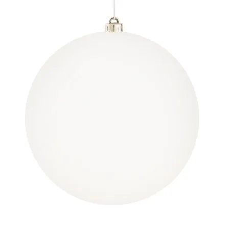 Matte off white unbreakable Christmas ball, 10''