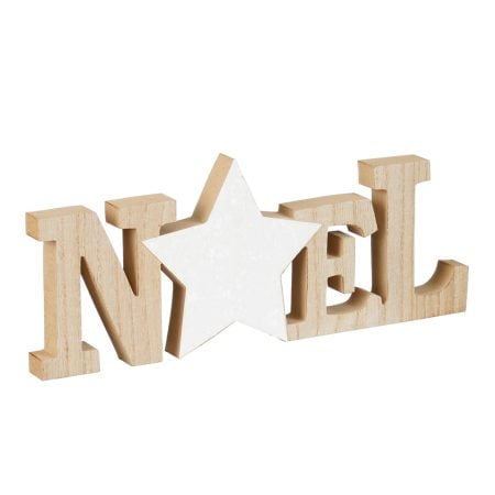 100% FSC wooden ''Noël'' holiday table decoration, 0,5 x 12''