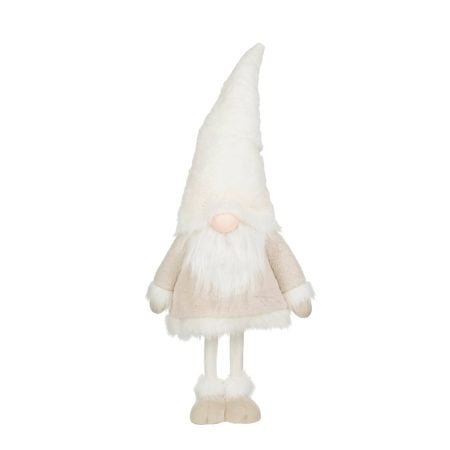 White and cream Christmas gnome decoration, 31,5''