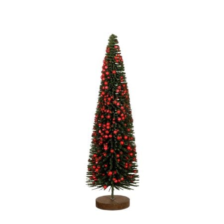 Forest green sisal Christmas tabletop tree, 15''