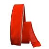 Ruban de Noël mince rouge vif en velours, 30' x 1'' - Décors Véronneau