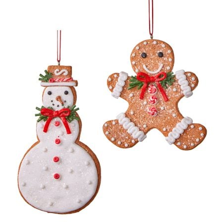 Gingerbread cookie Christmas ornament, 4-5''