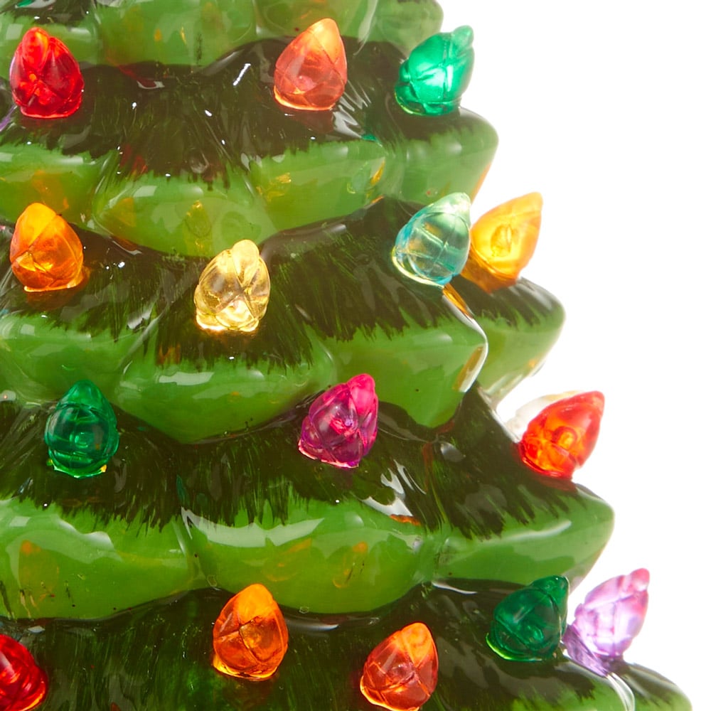 Veilleuse sapin de Noël en céramique - Décors Véronneau