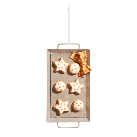 Gingerbread cookie sheet Christmas ornament, 7,5''