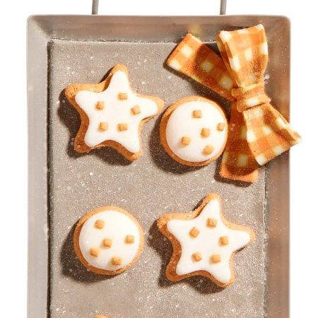 Gingerbread cookie sheet Christmas ornament, 7,5'' - Décors Véronneau