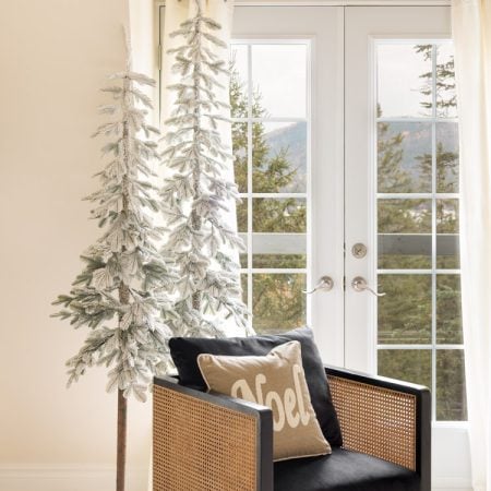 Sapin alpin enneigé sur pied, 4-12' - Décors Véronneau