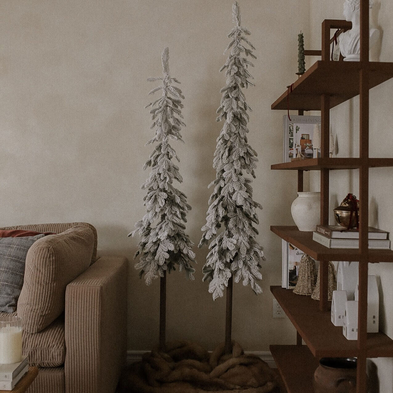 Sapins de Noël blancs alpins - Décors Véronneau