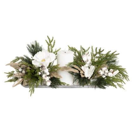 Christmas candle centerpiece