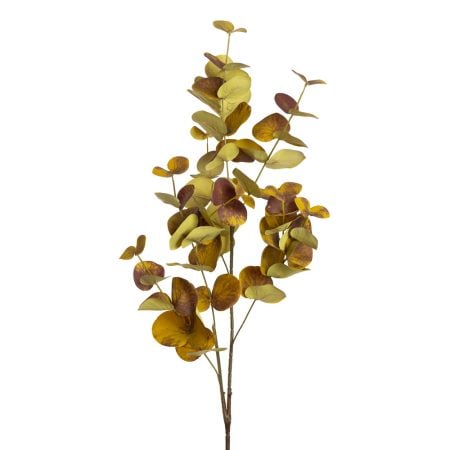 Tige d'eucalyptus cinerea orange artificiel, 38''