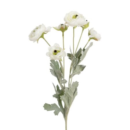 Fleur sauvage blanche artificielle, 23,5''
