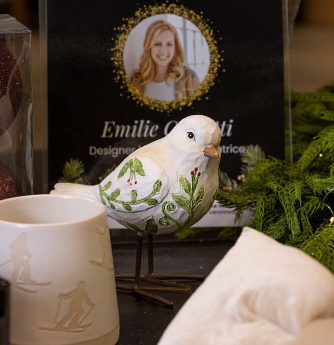 Oiseau à motif de houx - Décors Véronneau