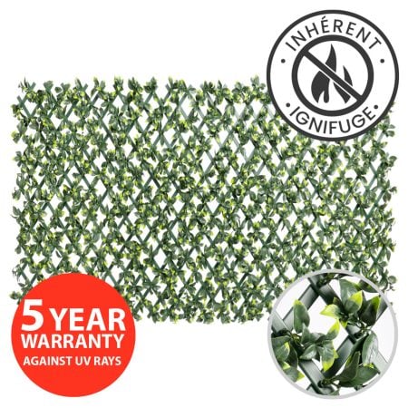Treillis d'intimité ignifuge extérieur, structure verte, 39 x 78'' - Décors Véronneau