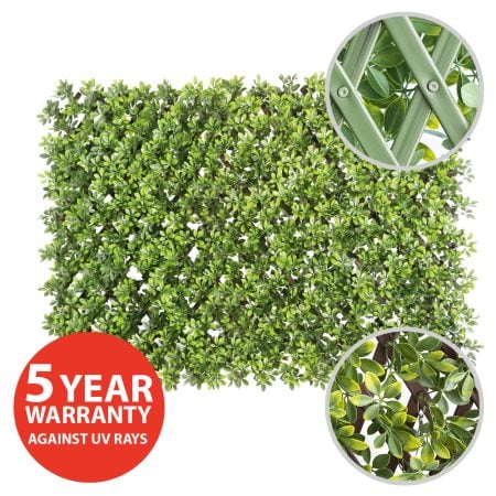 New privacy trellis (green structure) - Décors Véronneau