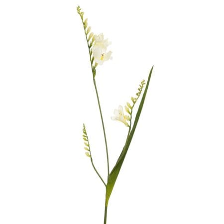 Fleur artificielle de freesia blanc, 32''