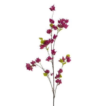 Branche de bougainvillier artificiel en fleurs, 55''