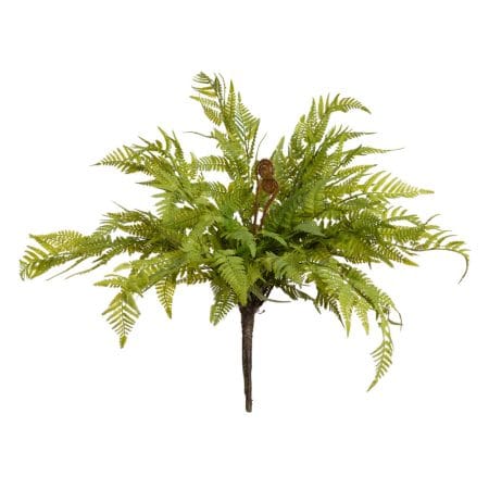 Artificial green fern plant, 22''