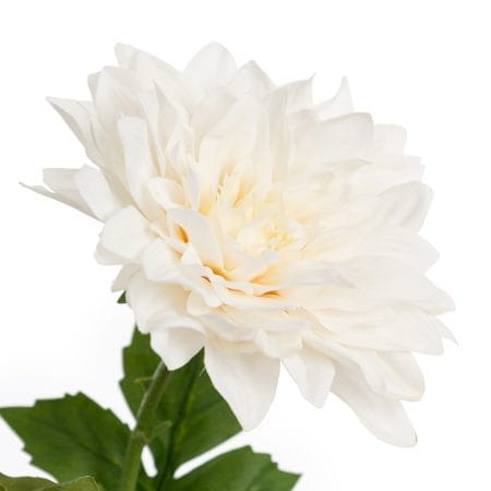 Fleur artificielle de dahlia crème au toucher réel, 23,5'' - Décors Véronneau