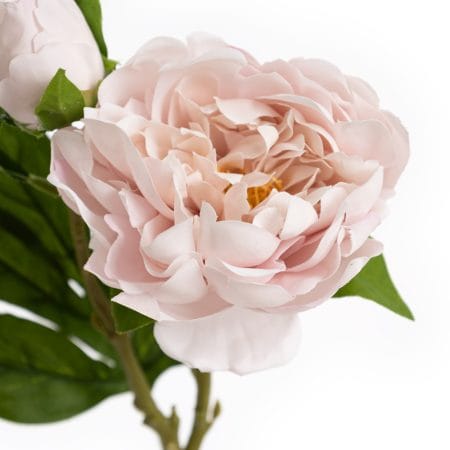 Real-touch artificial light pink peony flower, 24'' - Décors Véronneau