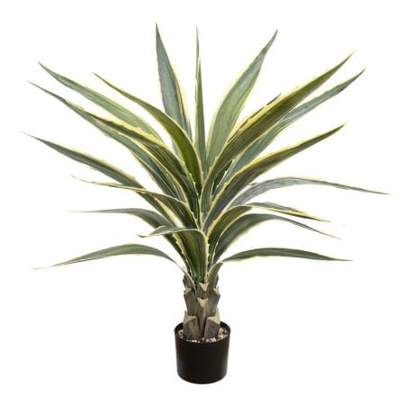 Variegated agave faux plant, 38''