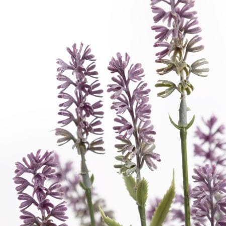 Potted faux lavender plant, 21,5'' - Décors Véronneau