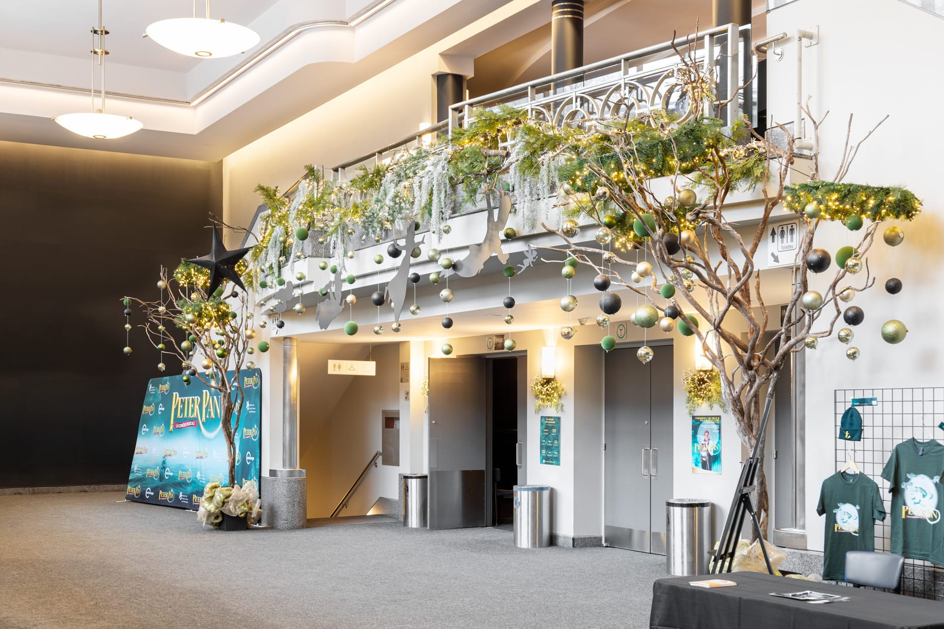 L'espace St-Denis décoré par Décors Véronneau pour la sortie de Peter Pan - Décors Véronneau