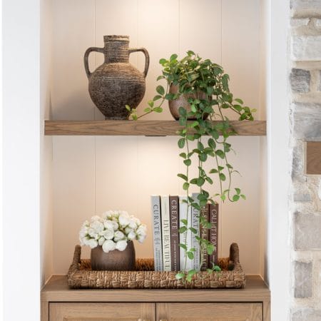 Handmade bronze terracotta indoor planter - Décors Véronneau