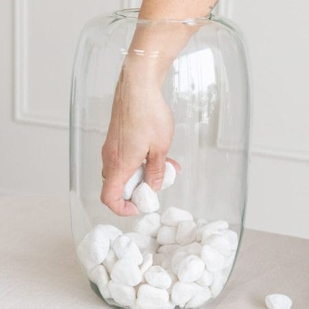 Sac 1kg de galets blancs polis, 20-40mm - Décors Véronneau