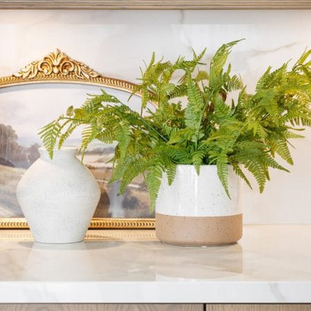 Artificial green fern plant, 22'' - Décors Véronneau