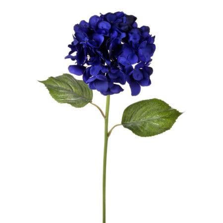 Dark blue hydrangea artificial flower, 24''