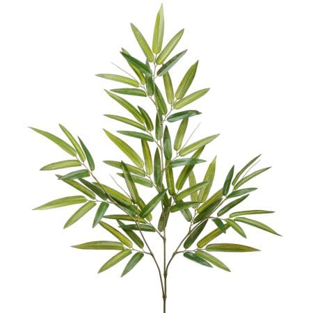 Artificial light and dark green bamboo stem, 28,5''