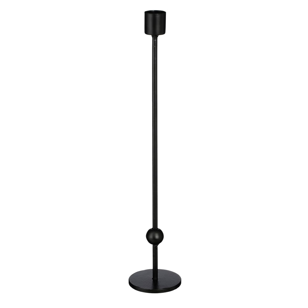 Chandelier en métal noir minimaliste - Décors Véronneau