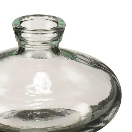 Oval glass bud flower vase, 2,5 x 3,5'' - Décors Véronneau