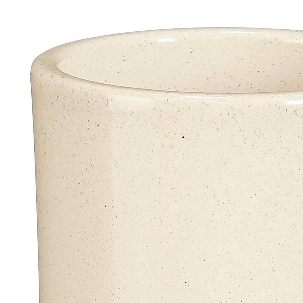 Mini pot crème en céramique mouchetée - Décors Véronneau