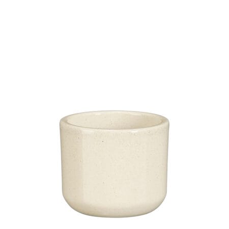 Mini pot crème en céramique mouchetée, 2,5 x 2,5''