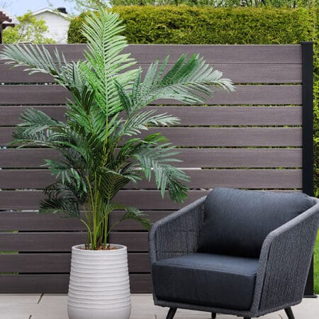 Palmier areca artificiel extérieur en pot - Décors Véronneau