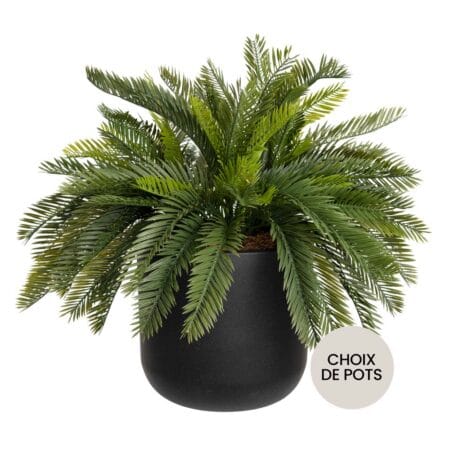 Arrangement de cycas artificiel en pot