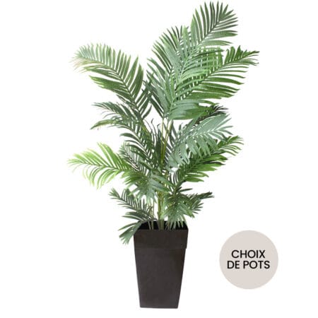 Palmier areca artificiel extérieur en pot