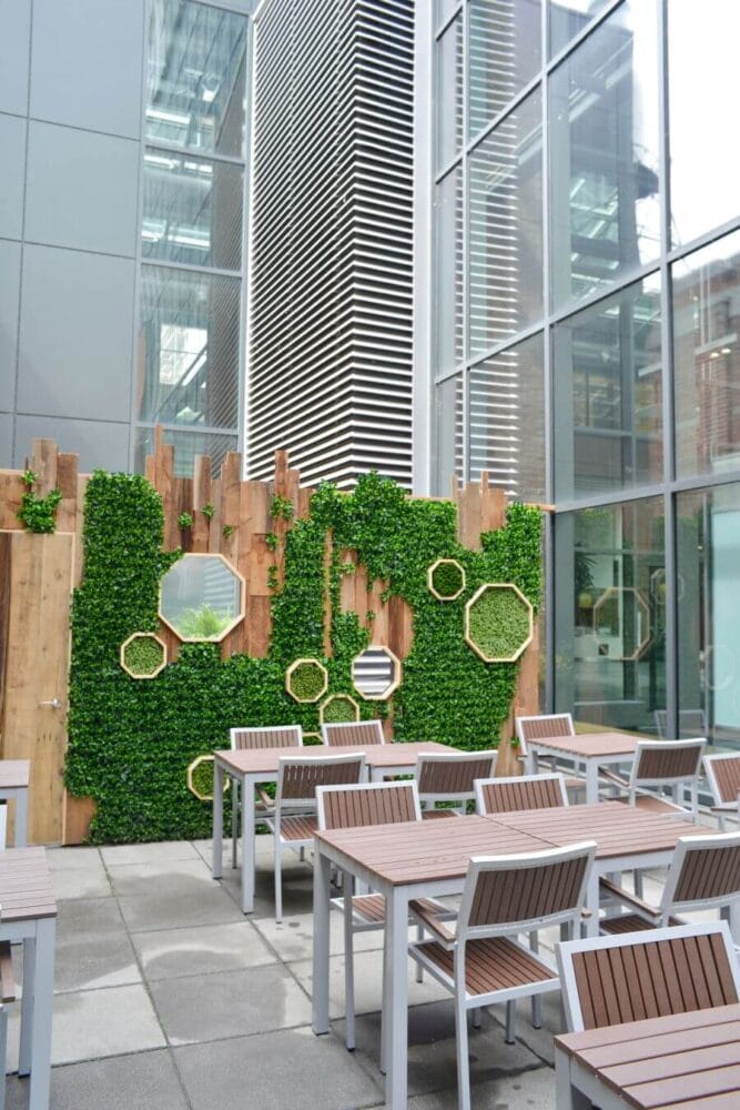 Aménagement paysager, restaurant - Décors Véronneau