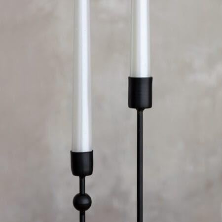 Chandelier en métal noir minimaliste, 12 x 2,5'' - Décors Véronneau
