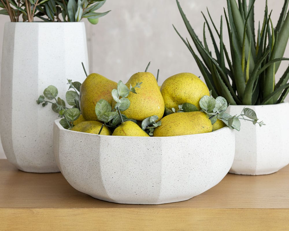 Bol de fruits décoratifs avec poires - Décors Véronneau