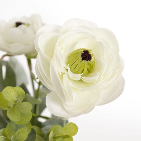Mini artificial cream flower arrangement - Décors Véronneau