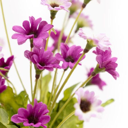 Mini plant de marguerites mauves artificielles - Décors Véronneau