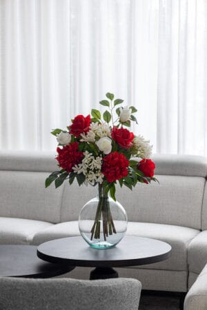Bouquet de fleurs funéraires