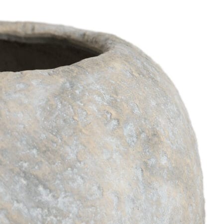 Bol décoratif gris texturé en fibre de ciment, 14 x 21'' - Décors Véronneau