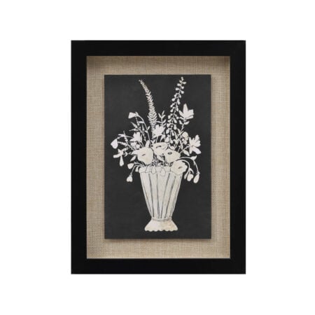 Framed floral bouquet wall art, 8,5 x 12''