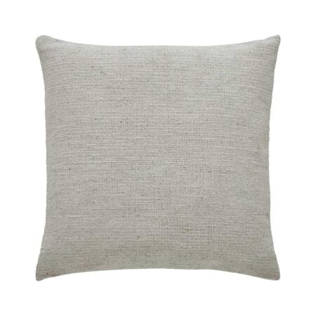 Transitional  handwoven neutral throw pillow, 20 x 20''