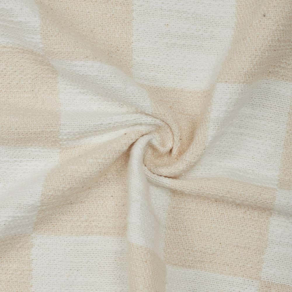 Jeté en coton tissé, motif à carreaux - Décors Véronneau