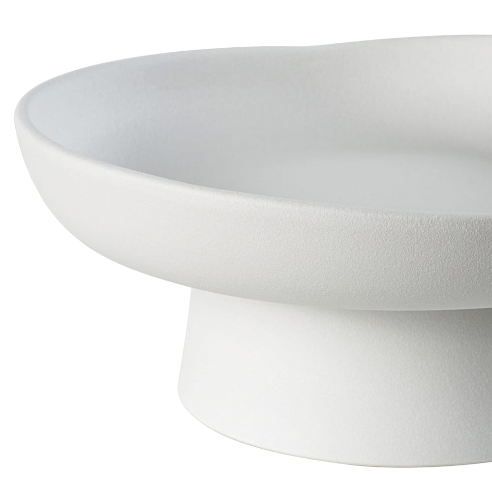 Bol décoratif de type plateau en porcelaine blanche - Décors Véronneau